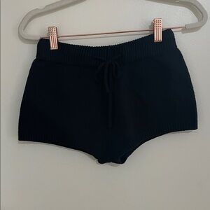 Black Knit Women's Shorts | S